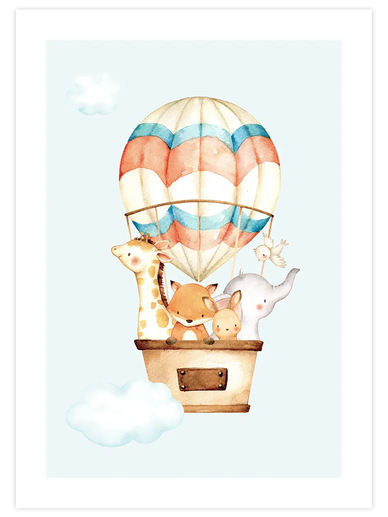 Bulutlarda N3 - Art Print Çocuk Odası Poster