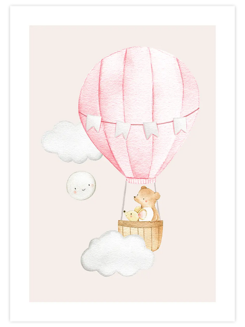 Bulutlarda N6 - Art Print Çocuk Odası Poster