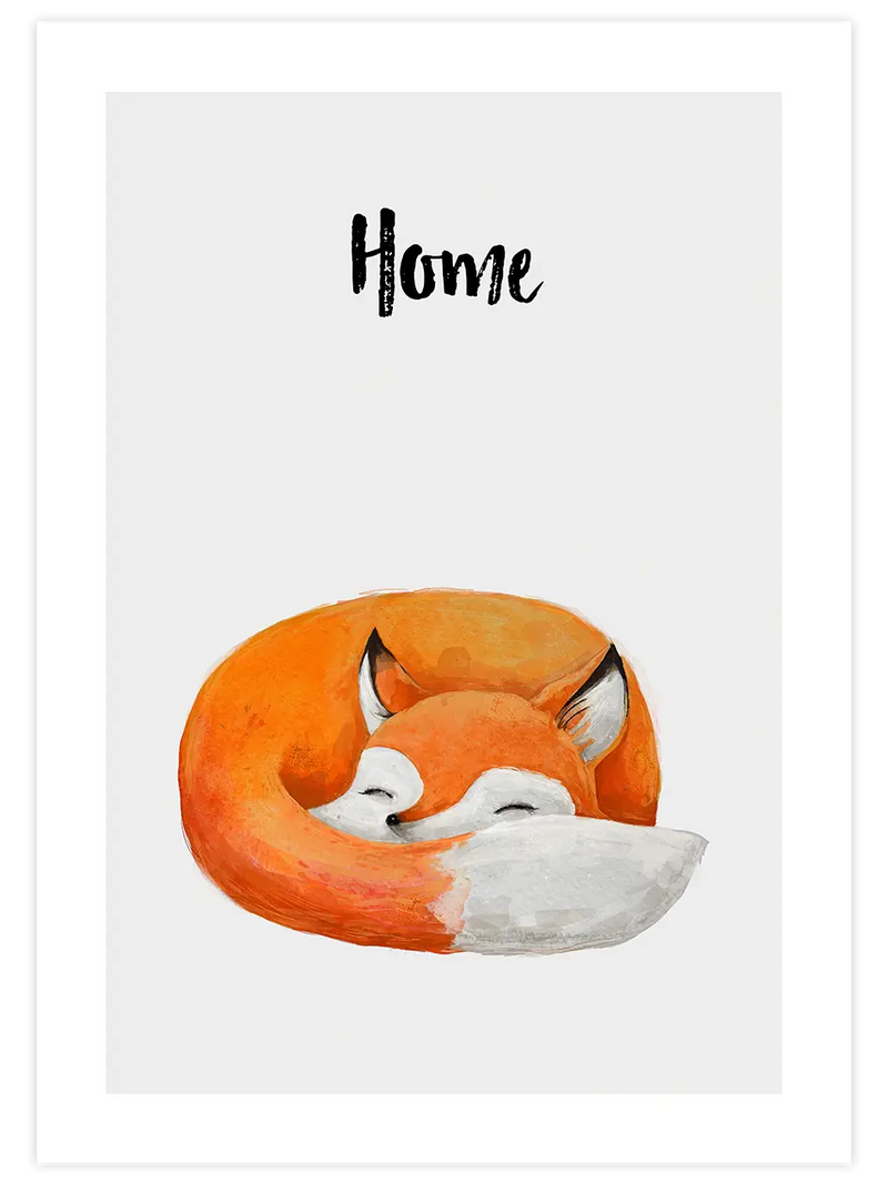 Home - Art Print Çocuk Odası Poster