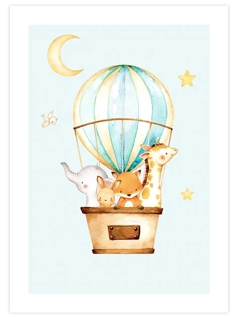 Bulutlarda N2 - Art Print Çocuk Odası Poster