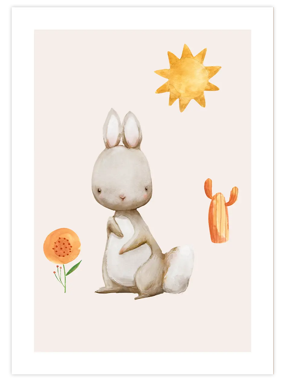 Petit Lapin - Art Print Çocuk Odası Poster