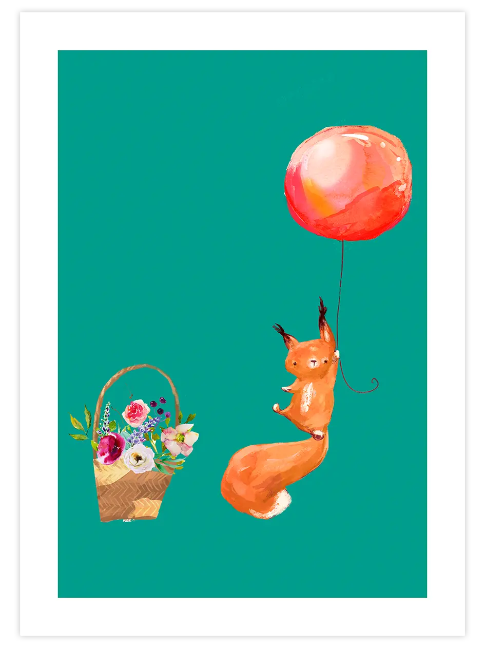 Minik Tilki - Art Print Çocuk Odası Poster