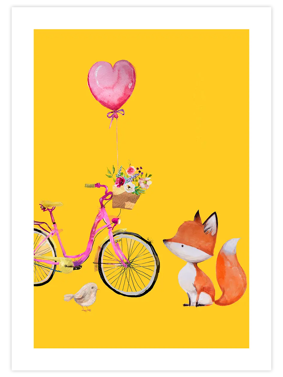 Minik Tilki N2 - Art Print Çocuk Odası Poster