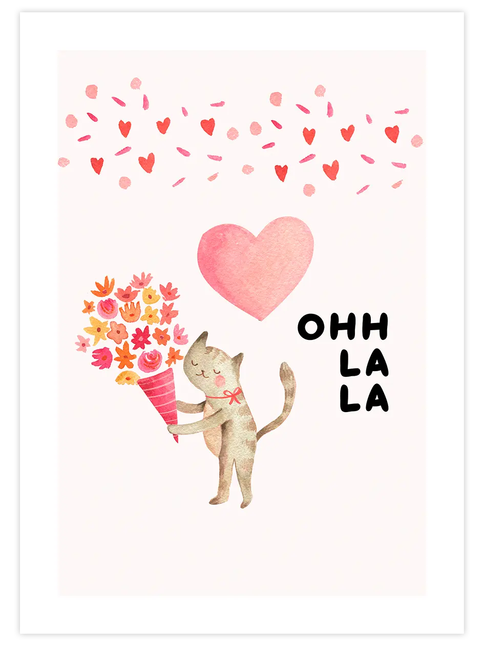 Oh Lala - Art Print Çocuk Odası Poster