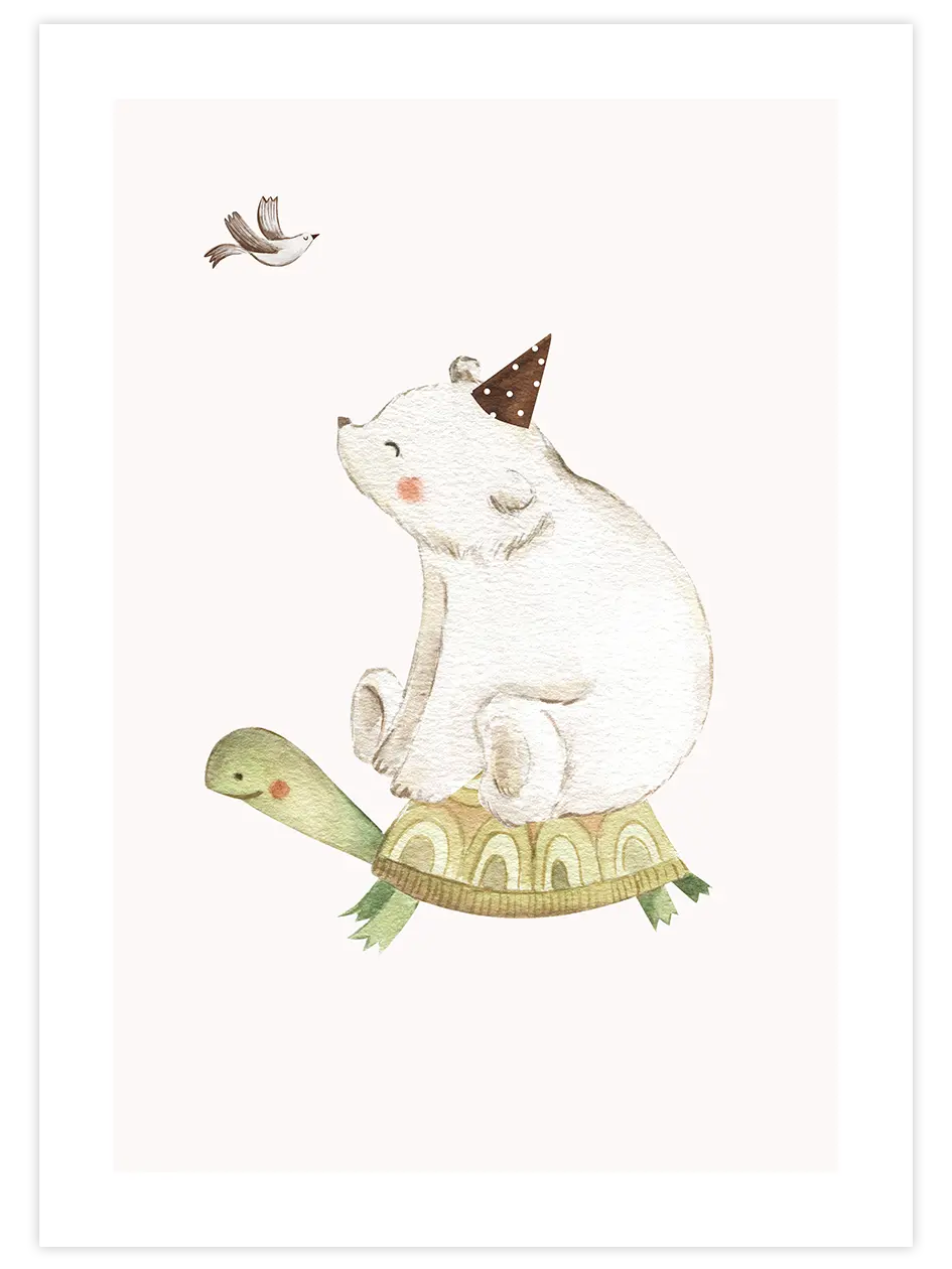 Küçük Ayı - Art Print Çocuk Odası Poster