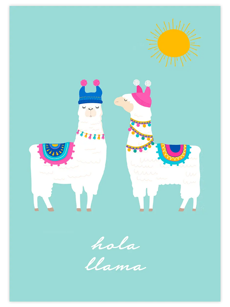 Lama Glama N3 - Art Print Çocuk Odası Poster