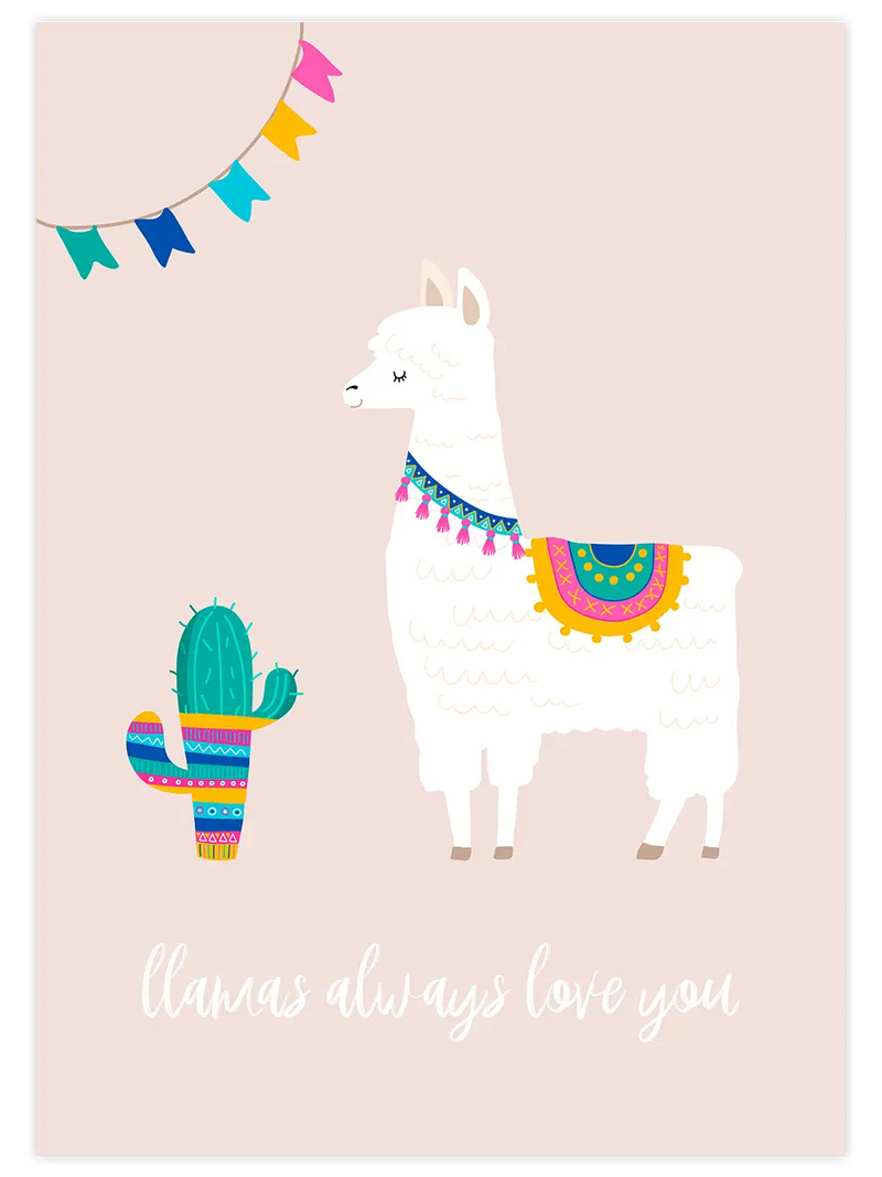 Lama Glama N5 - Art Print Çocuk Odası Poster