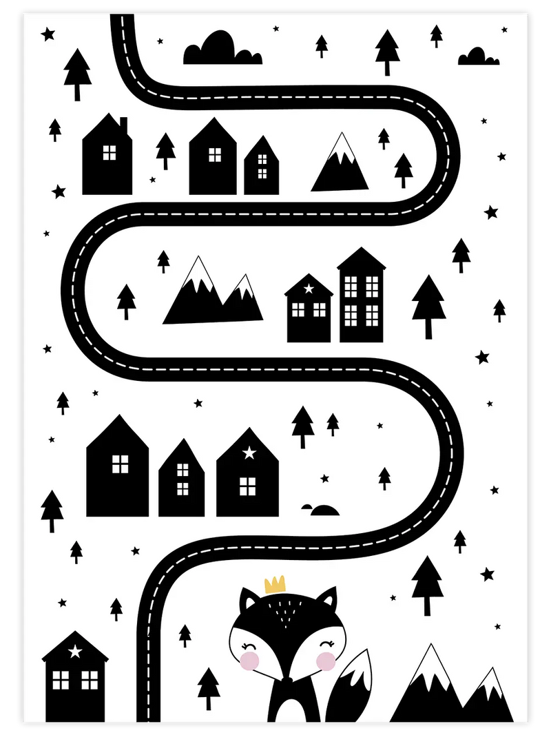 Downtown N2 - Art Print Çocuk Odası Poster