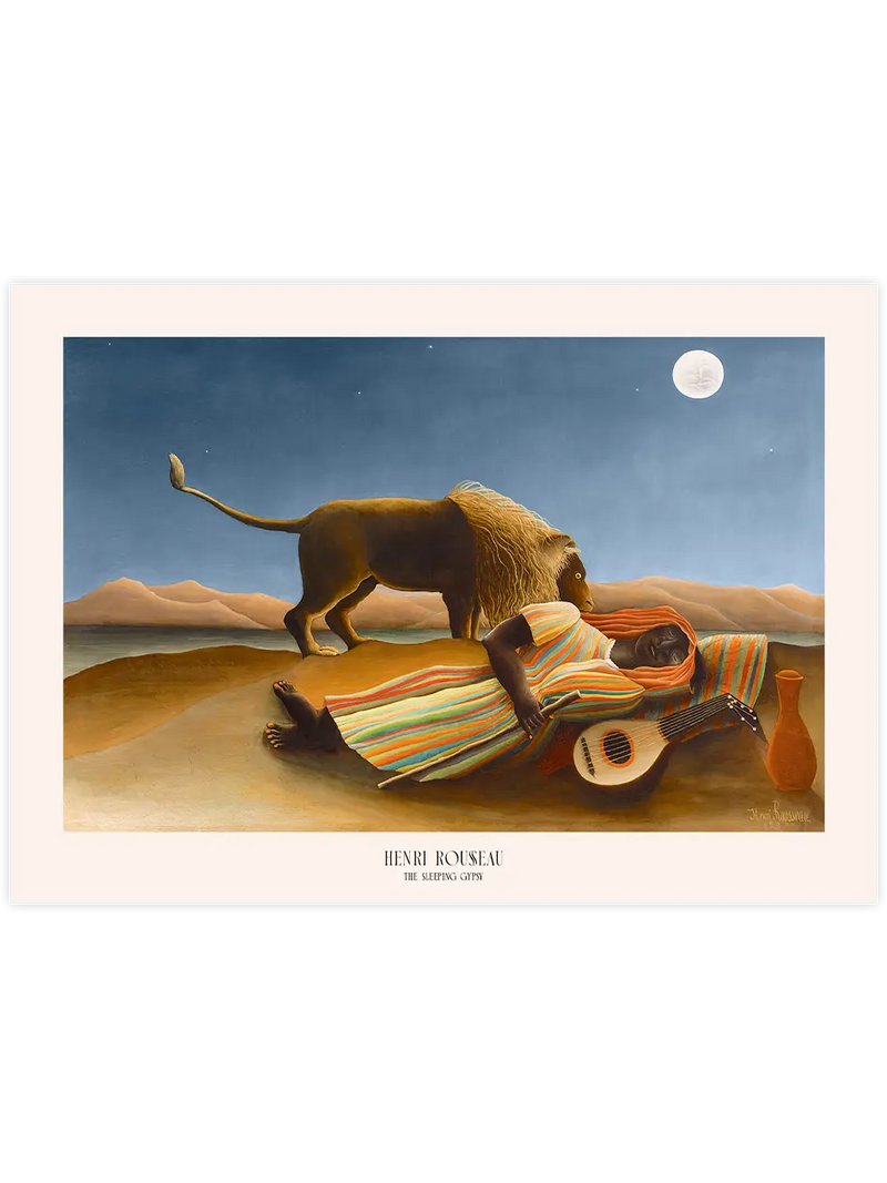 Henri Rousseau The Sleeping Gypsy - Art Print Ünlü Ressamlar Poster