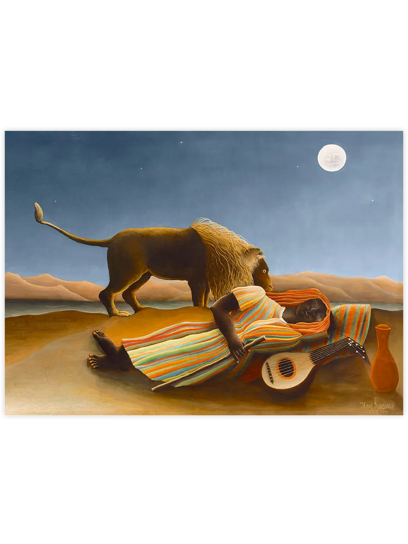 Henri Rousseau Uyuyan Çingene - Art Print Ünlü Ressamlar Poster