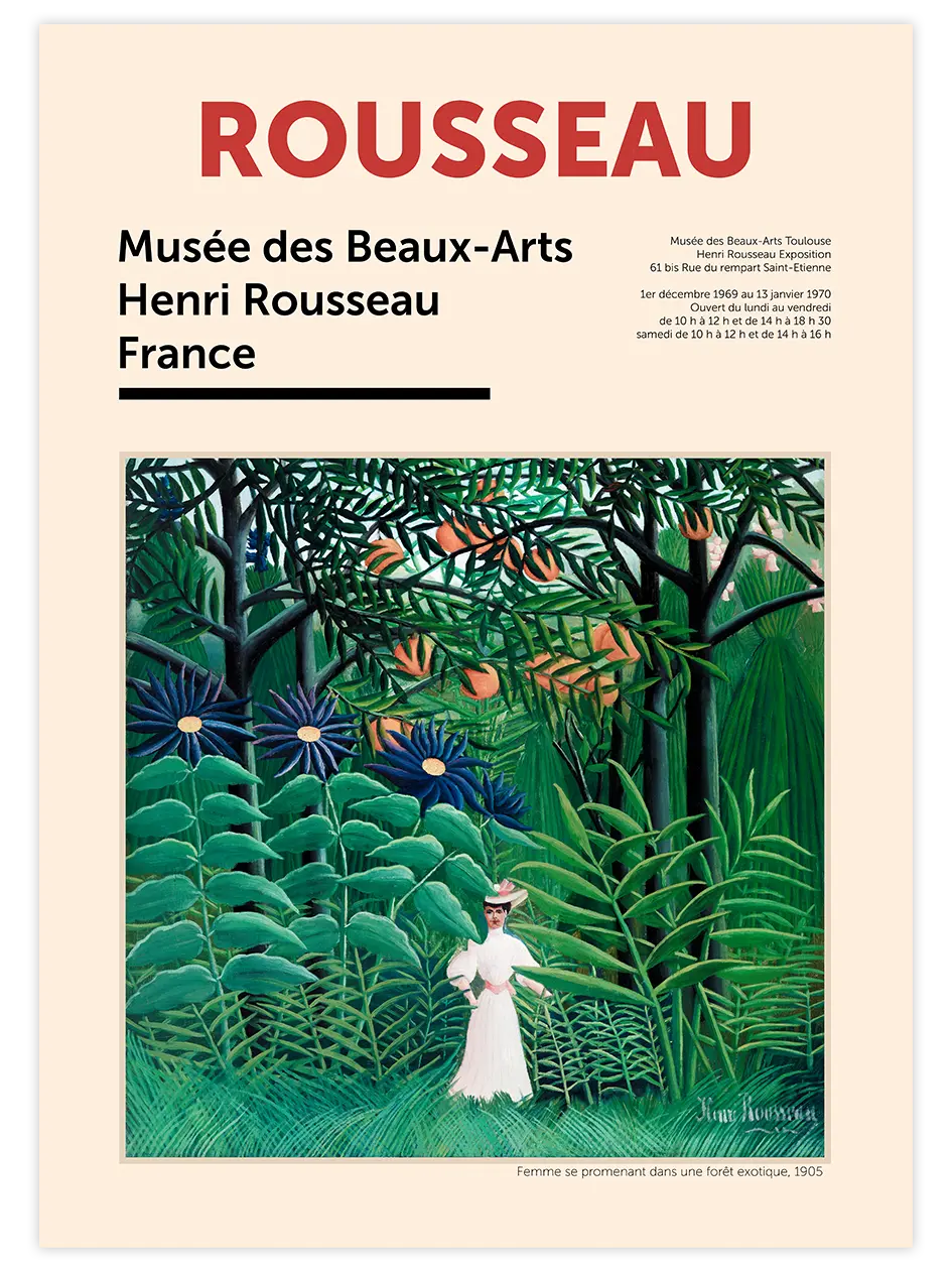 Henri Rousseau Afiş N2 - Art Print Ünlü Ressamlar Poster
