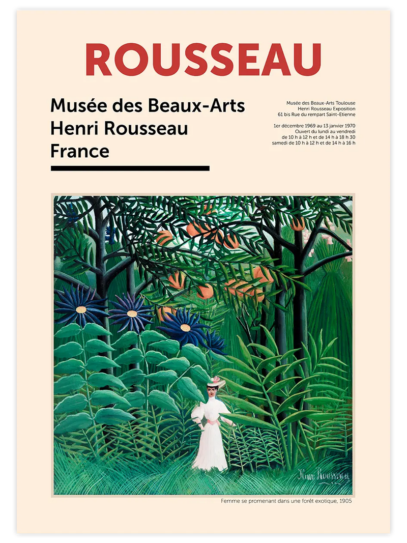 Henri Rousseau Afiş N2 - Art Print Ünlü Ressamlar Poster