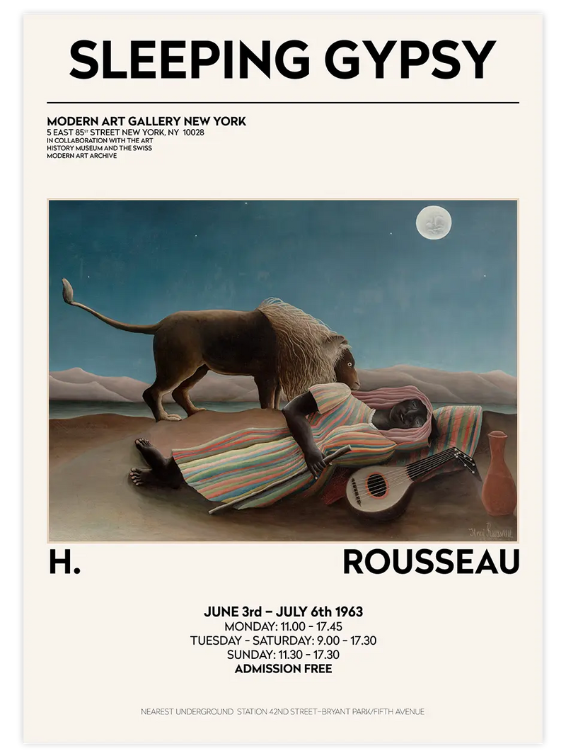 Henri Rousseau Afiş - Art Print Ünlü Ressamlar Poster
