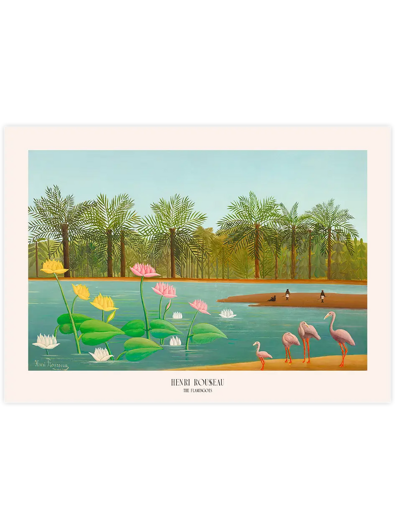 Henri Rousseau The Flamingoes - Art Print Ünlü Ressamlar Poster