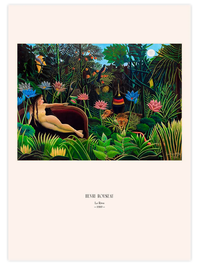 Henri Rousseau Rüya - Art Print Ünlü Ressamlar Poster
