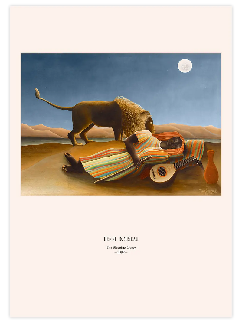 Henri Rousseau La Bohémienne Endormie - Art Print Ünlü Ressamlar Poster