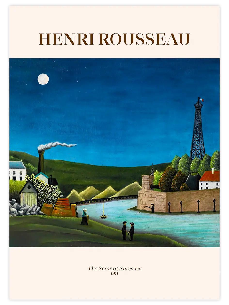 Rousseau The Seine At Suresnes - Art Print Ünlü Ressamlar Poster