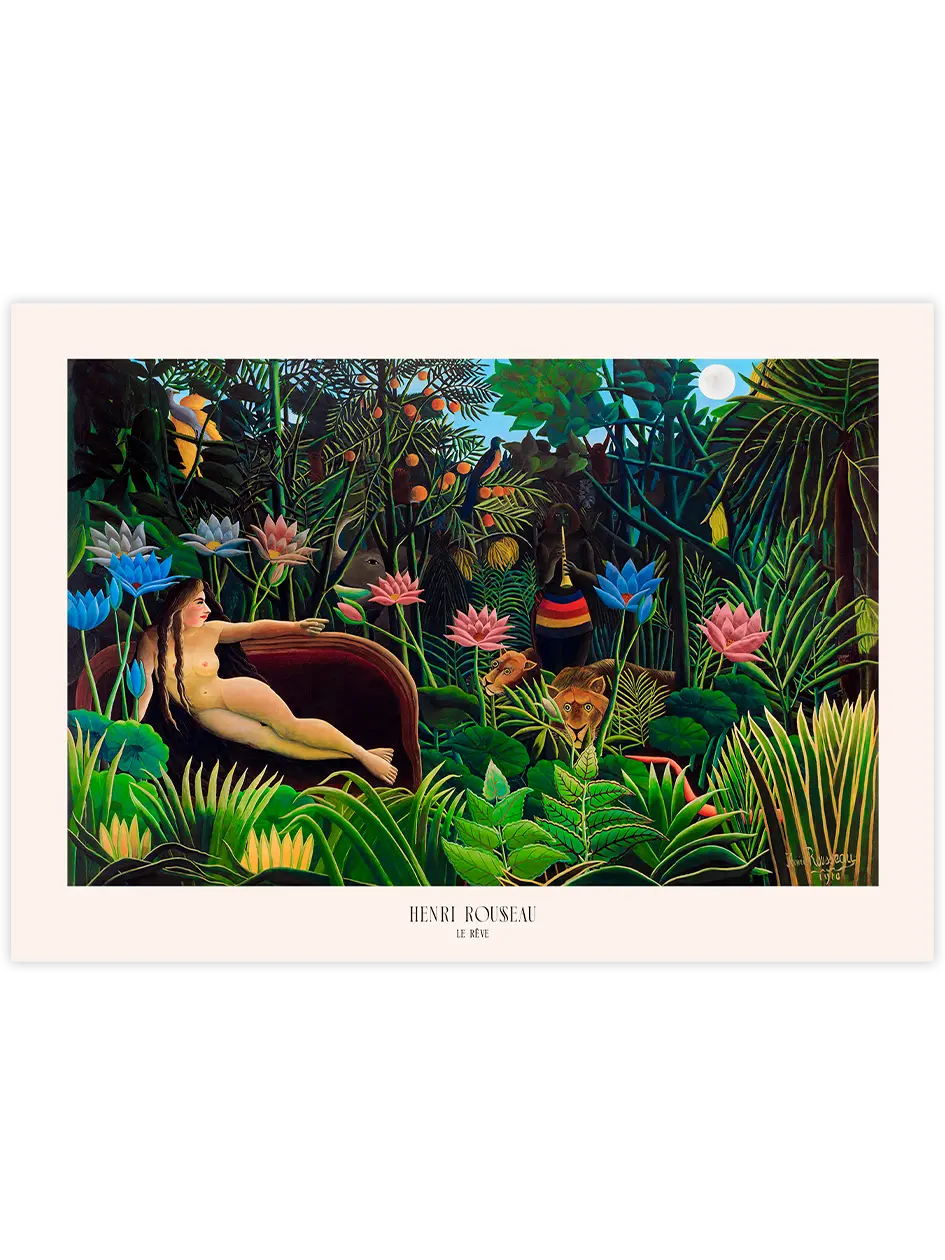Henri Rousseau Le Rêve - Art Print Ünlü Ressamlar Poster