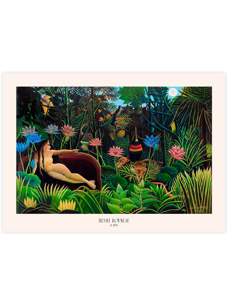 Henri Rousseau Le Rêve - Art Print Ünlü Ressamlar Poster