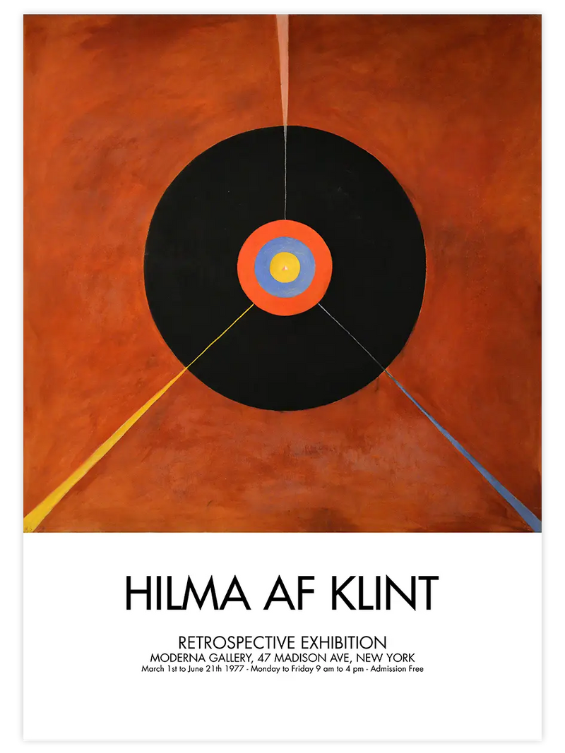 Hilma Af Klint Afiş N3 - Art Print Ünlü Ressamlar Poster