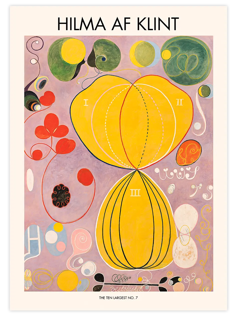 Hilma Af Klint The Ten Largest No7 - Art Print Ünlü Ressamlar Poster