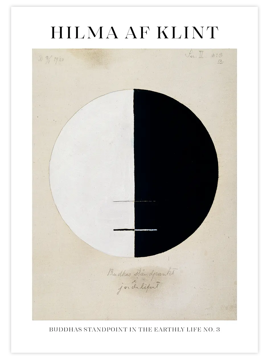Hilma Af Klint Buddhas Standpoint in the Earthly Life No.3 - Art Print Ünlü Ressamlar Poster