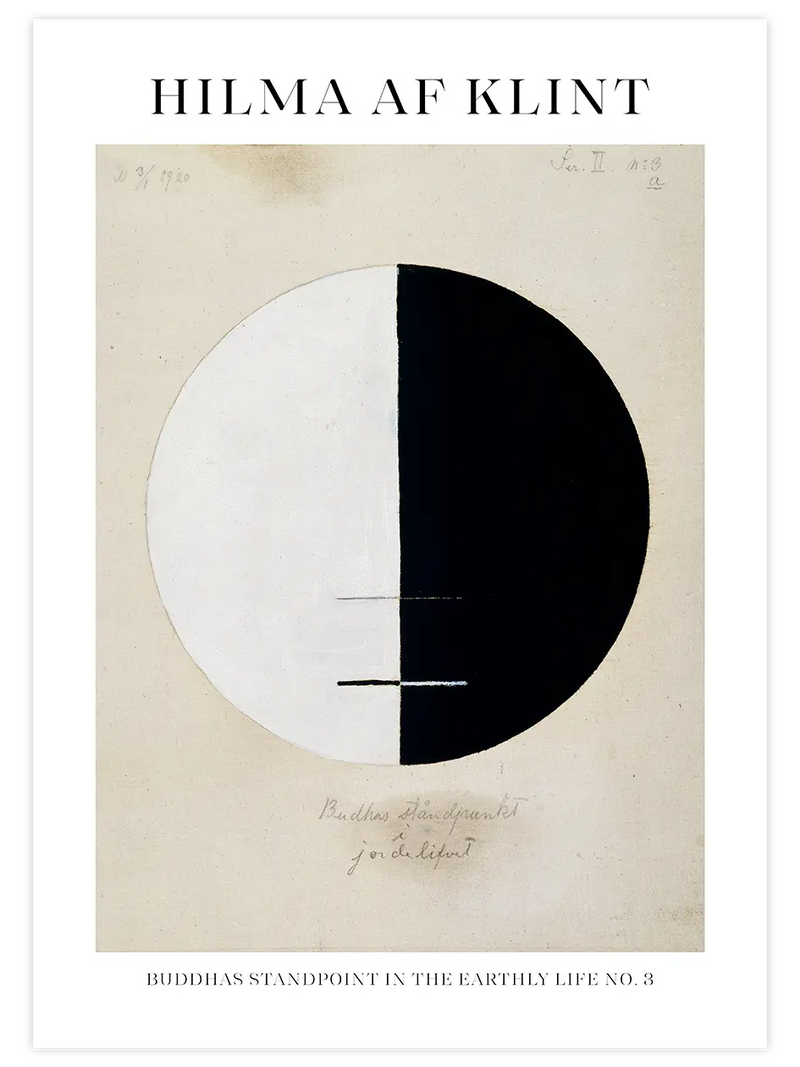 Hilma Af Klint Buddhas Standpoint in the Earthly Life No.3 - Art Print Ünlü Ressamlar Poster