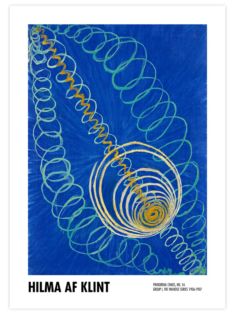Hilma Af Klint Primordial Chaos No.16 - Art Print Ünlü Ressamlar Poster