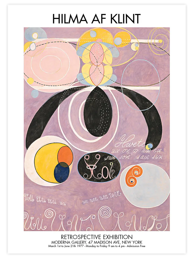 Hilma Af Klint Afiş N4 - Art Print Ünlü Ressamlar Poster