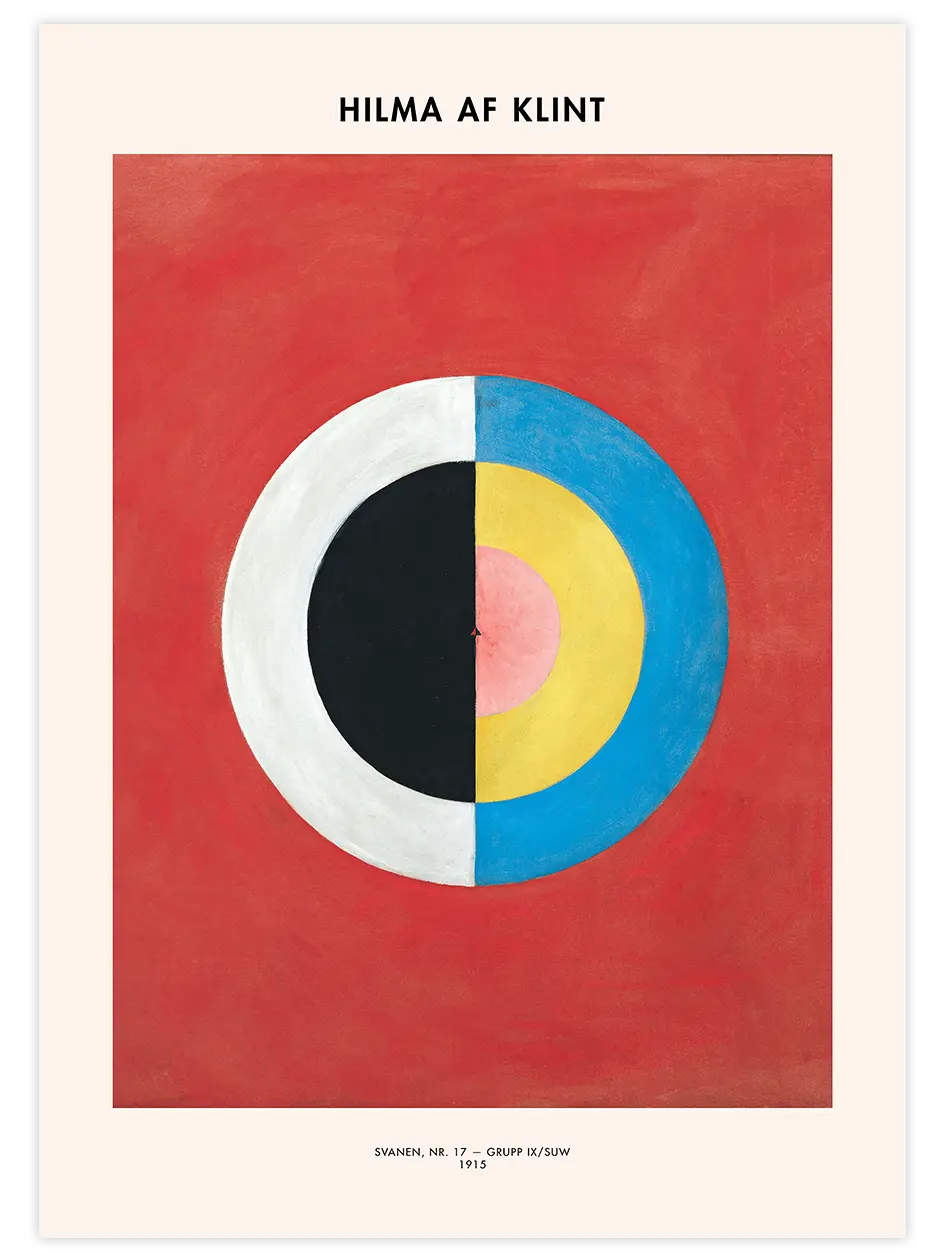 Hilma Af Klint Svanen No.17 - Art Print Ünlü Ressamlar Poster