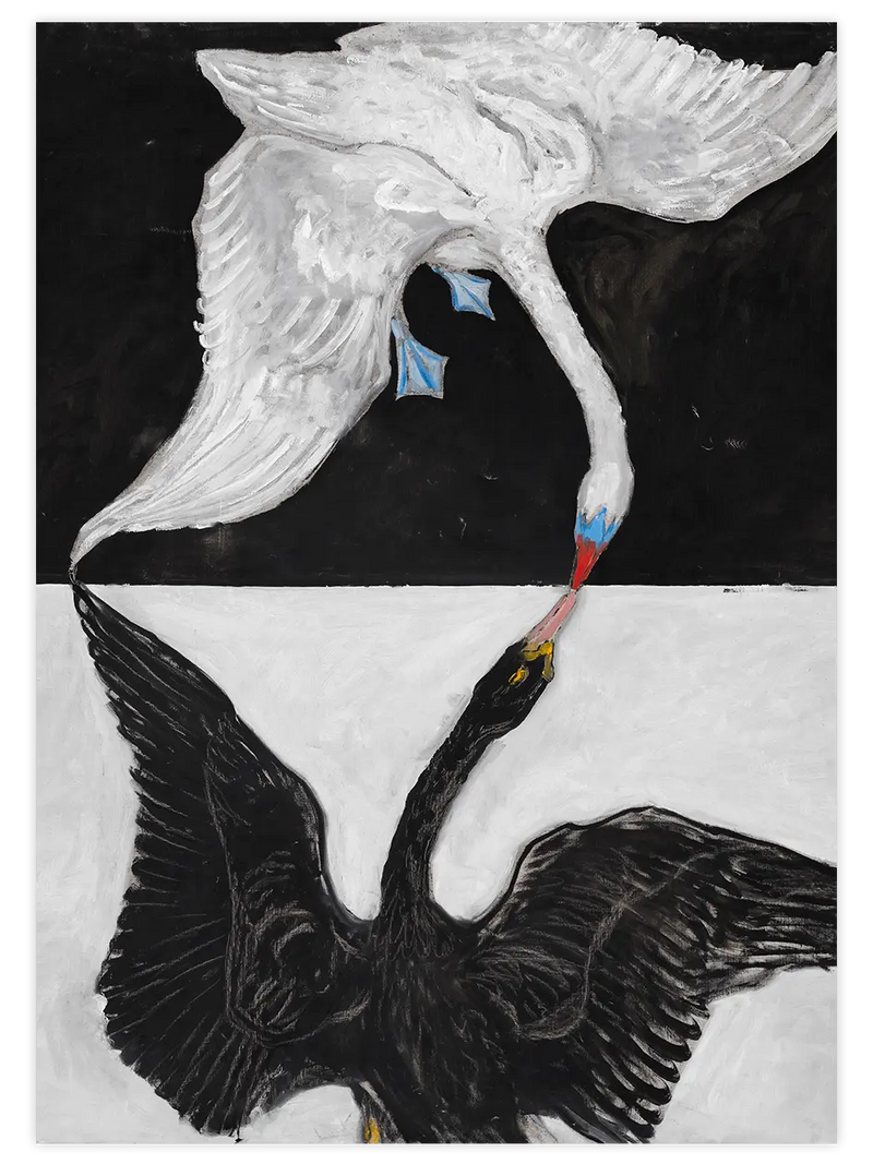 Hilma af Klint The Swan No.1 - Art Print Ünlü Ressamlar Poster