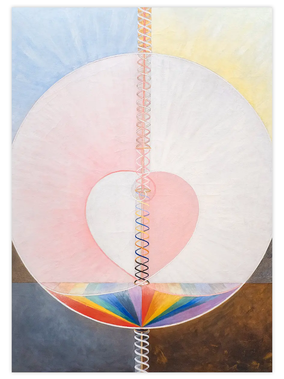 Hilma Af Klint Dove No.1 - Art Print Ünlü Ressamlar Poster