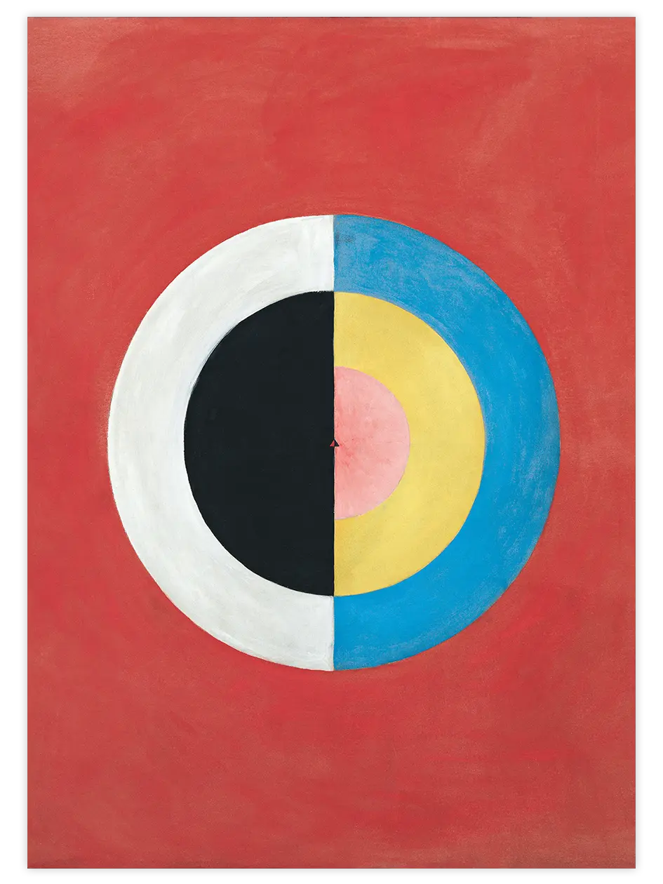 Hilma Af Klint Kuğu No. 17 - Art Print Ünlü Ressamlar Poster