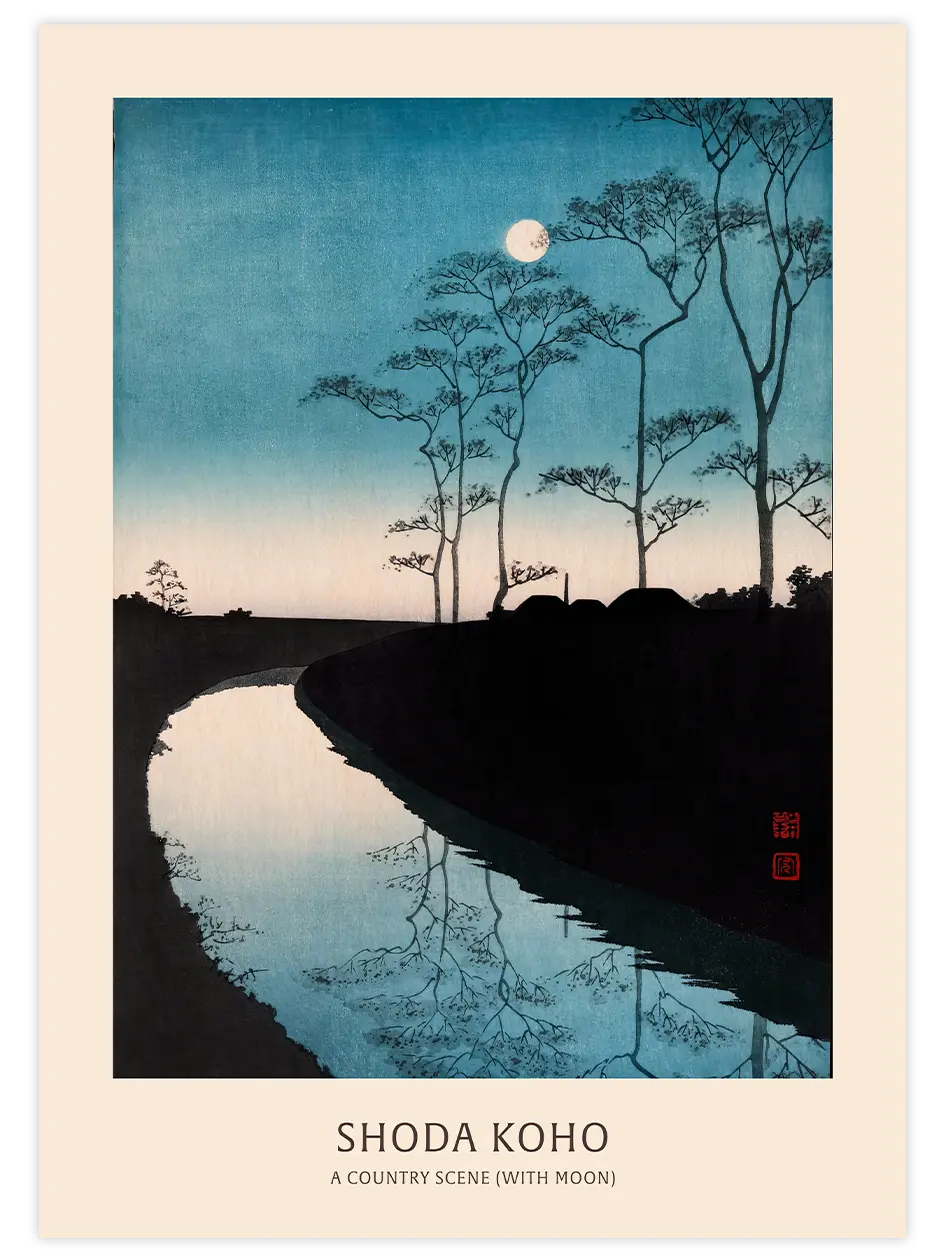 Koho Shoda A Country Scene - Art Print Ünlü Ressamlar Poster