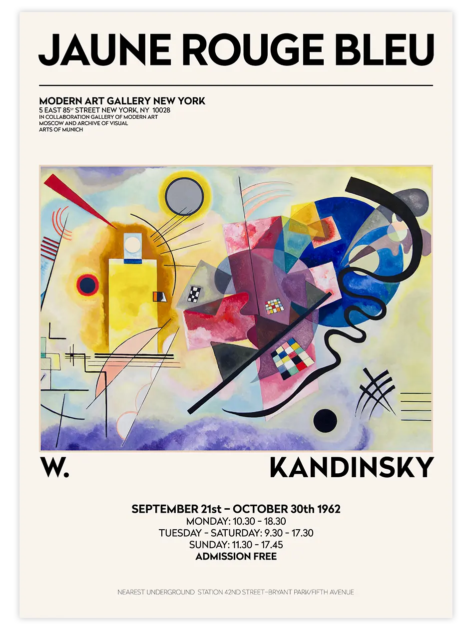 Kandinsky Afiş N13 - Art Print Ünlü Ressamlar Poster