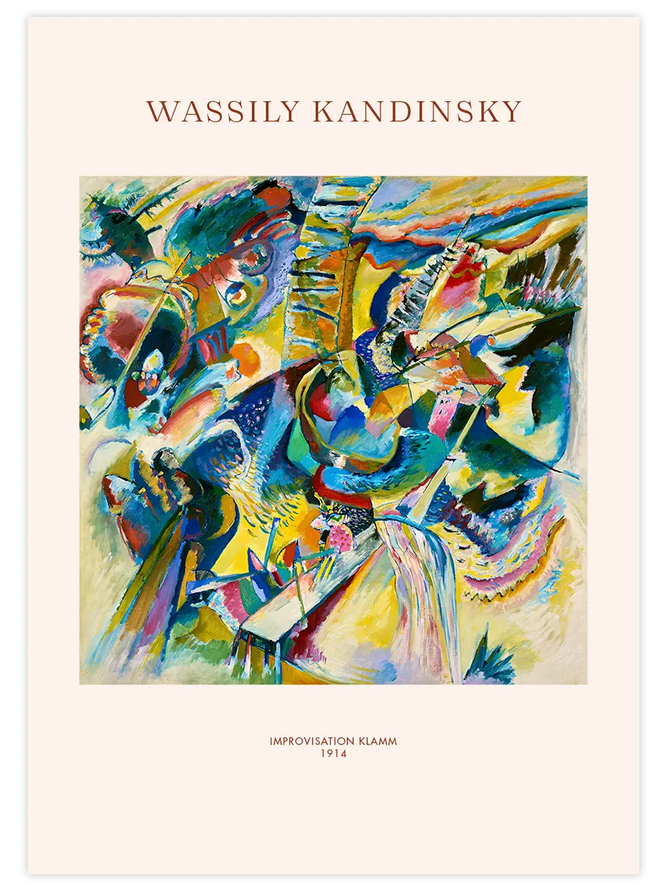 Kandinsky Improvisation Klamm - Art Print Ünlü Ressamlar Poster