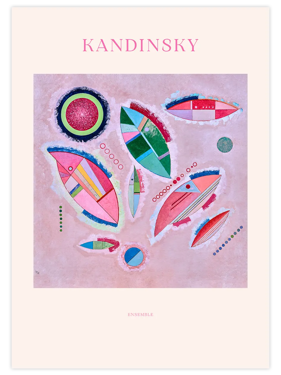 Kandinsky Ensemble - Art Print Ünlü Ressamlar Poster