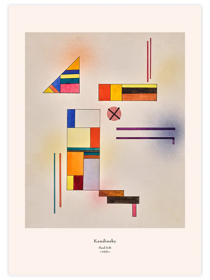 Kandinsky Hard Soft - Art Print Ünlü Ressamlar Poster