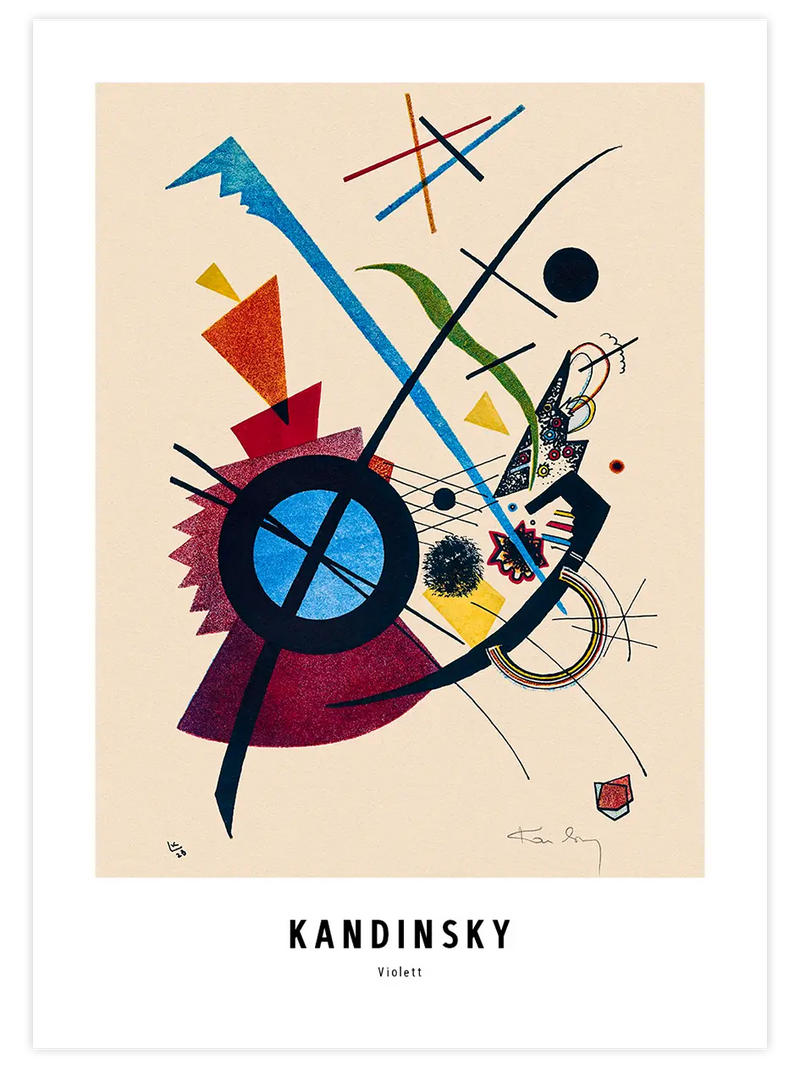 Kandinsky Violett - Art Print Ünlü Ressamlar Poster