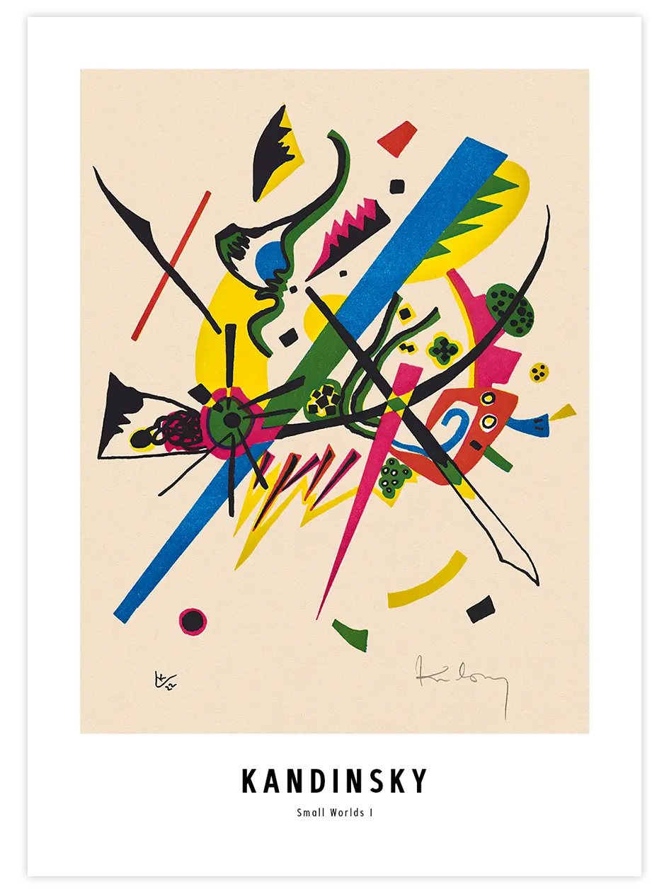 Kandinsky Small Worlds I - Art Print Ünlü Ressamlar Poster