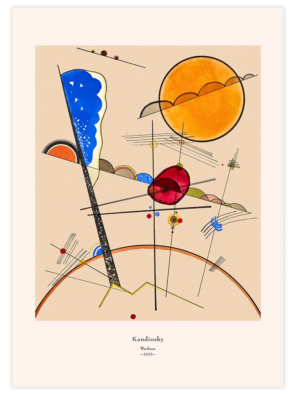Kandinsky Wachsen - Art Print Ünlü Ressamlar Poster