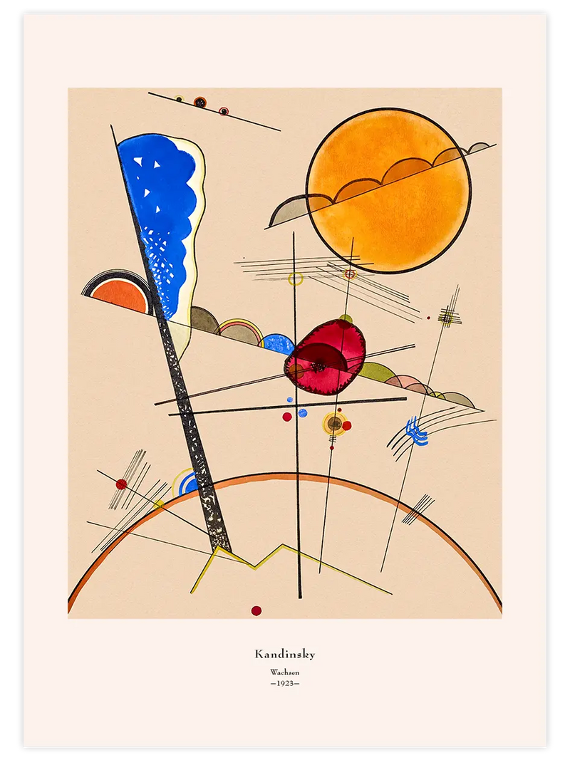 Kandinsky Wachsen - Art Print Ünlü Ressamlar Poster