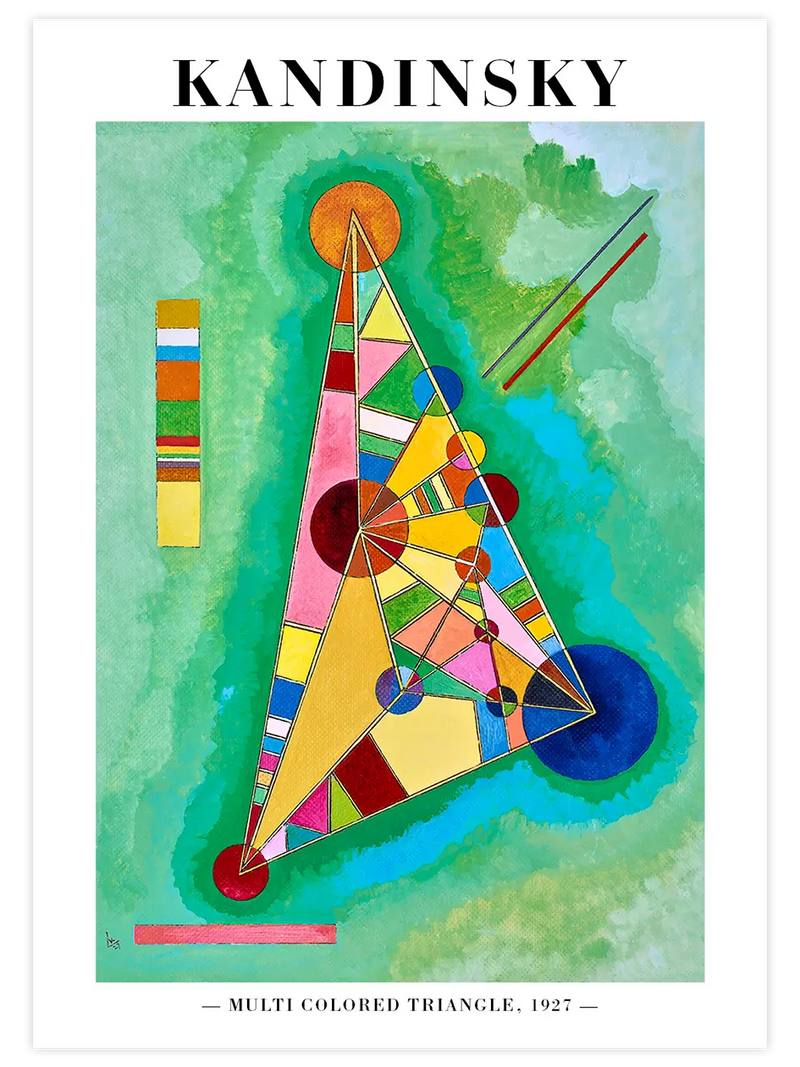 Kandinsky Variegation In The Triangle - Art Print Ünlü Ressamlar Poster
