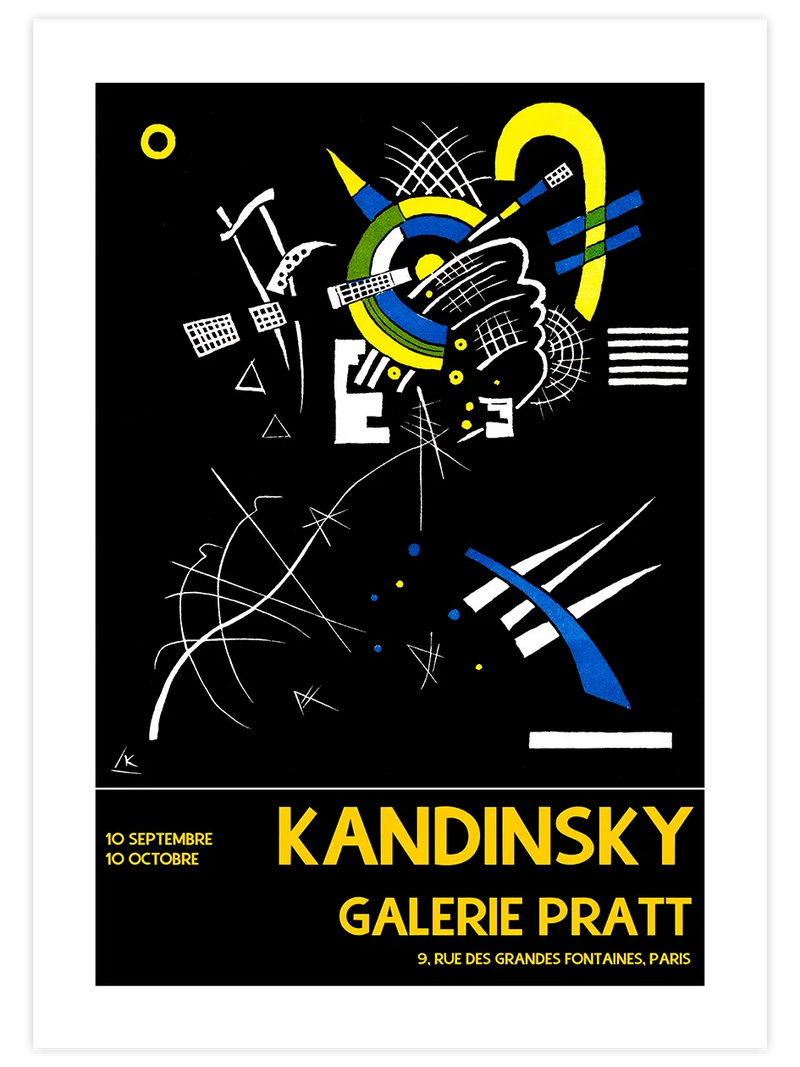 Kandinsky Afiş N4 - Art Print Ünlü Ressamlar Poster