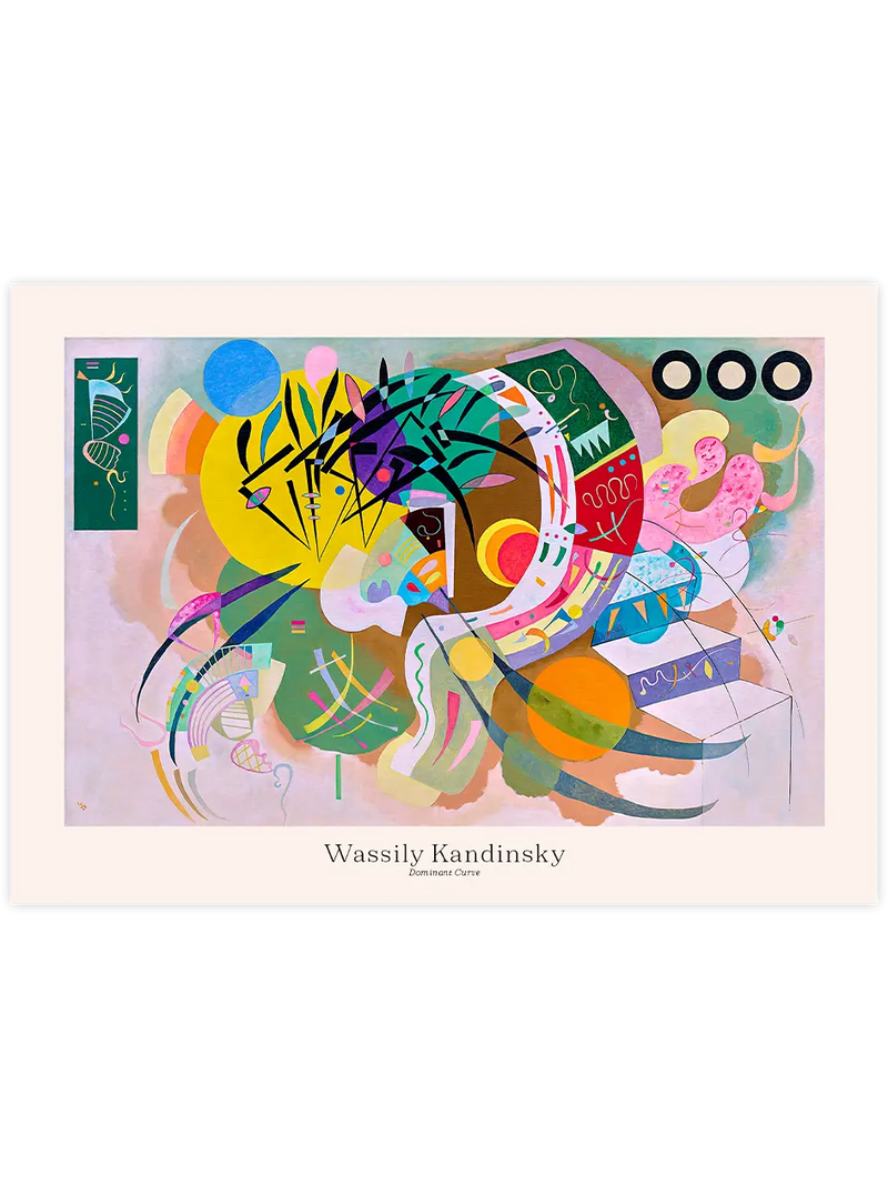 Kandinsky Dominant Curve - Art Print Ünlü Ressamlar Poster