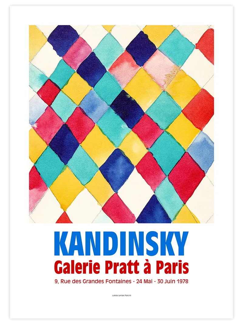 Kandinsky Afiş N8 - Art Print Ünlü Ressamlar Poster