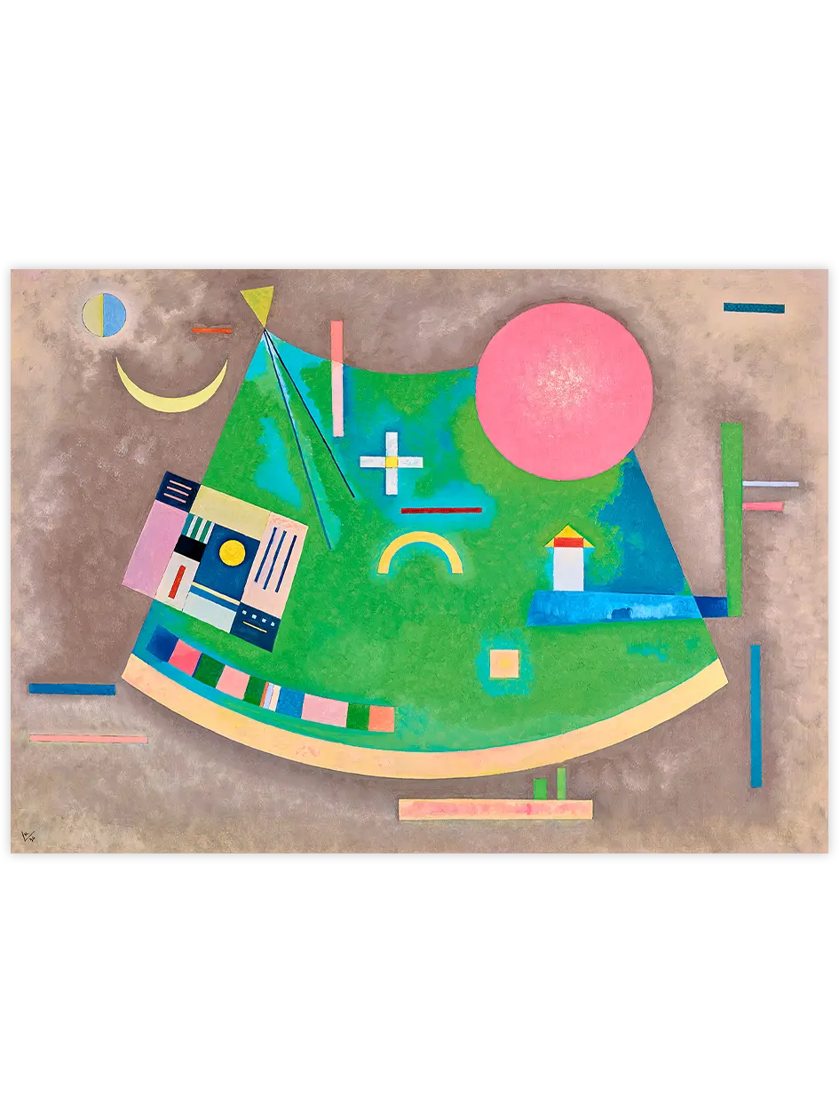 Kandinsky Arrow to Circle - Art Print Ünlü Ressamlar Poster