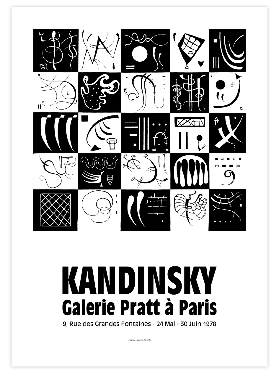 Kandinsky Afiş N7 - Art Print Ünlü Ressamlar Poster
