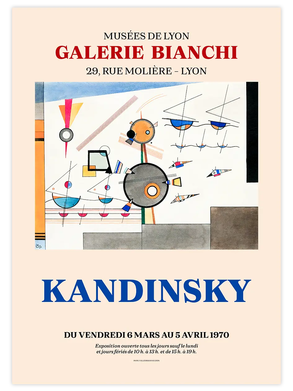 Kandinsky Afiş N9 - Art Print Ünlü Ressamlar Poster