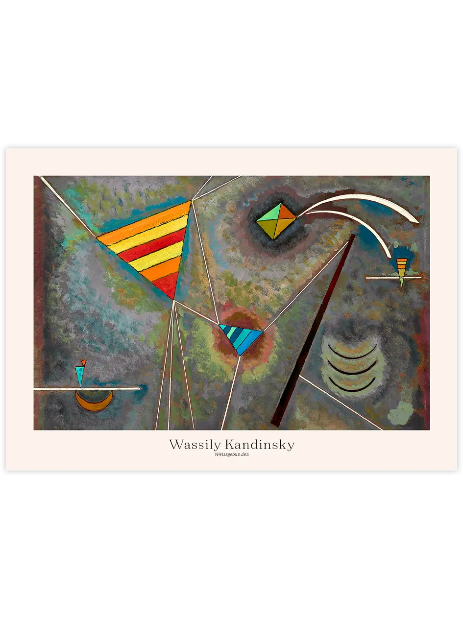 Kandinsky Weissgebunden - Art Print Ünlü Ressamlar Poster